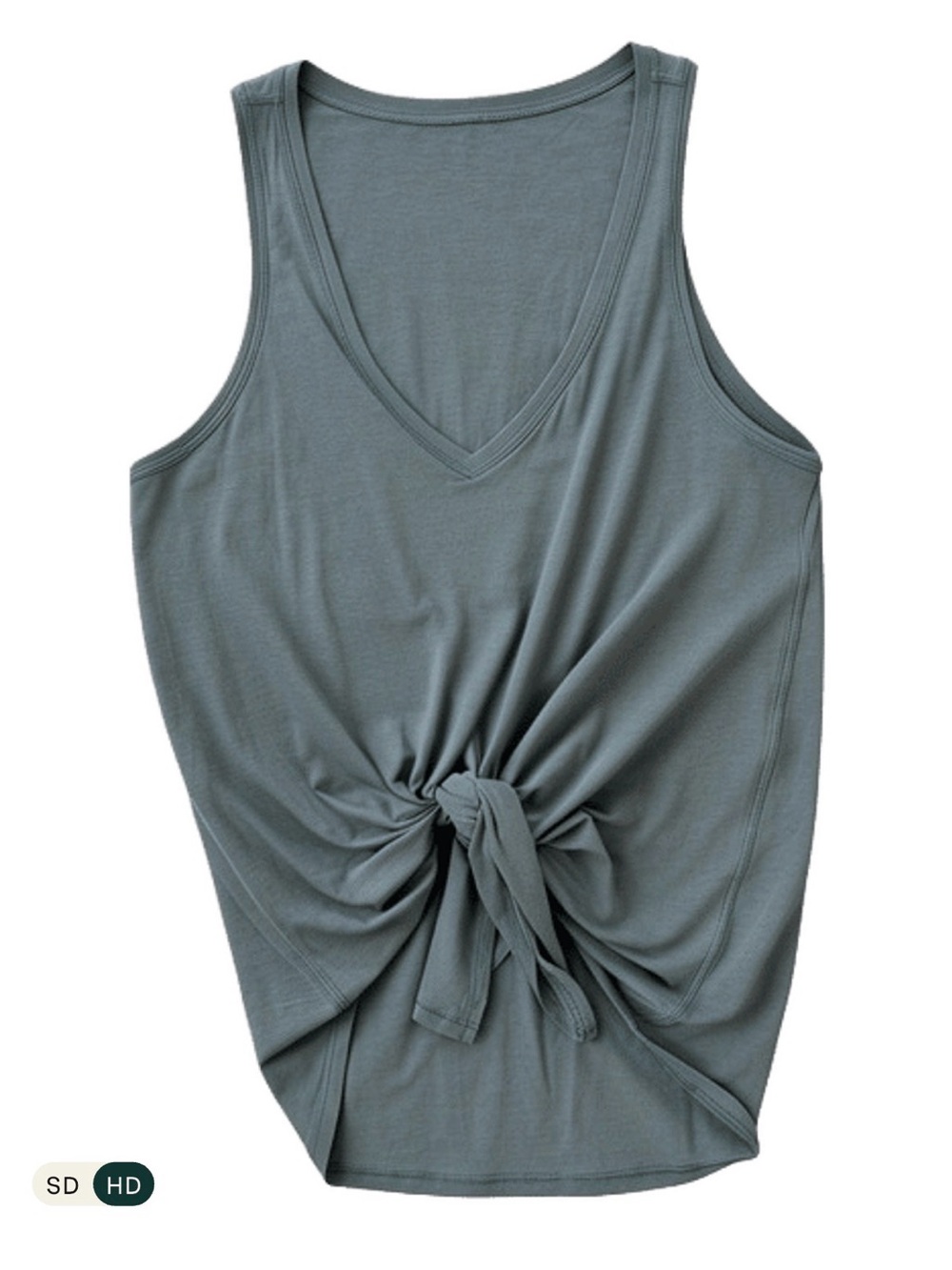 Green lululemon tank with front twist